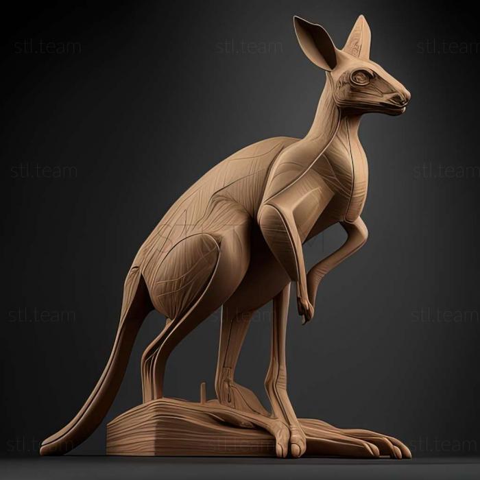 3D model kangaroo (STL)
